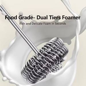 Espumador de Leche Inalámbrico, Batidora Eléctrica de Mano, Mini Cafetera Eléctrica, Batidor con USB para Café, Capuchino y Crema - Product Image 2