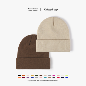 Chapeau d'hiver en tricot ample de créateur, couleur café au lait, en <span class=keywords><strong>angora</strong></span> et fourrure de <span class=keywords><strong>lapin</strong></span> rouge, motif écossais, personnalisé, chaud, en laine - Product Image 1