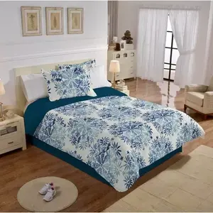 Juego de Funda de Edredón Primavera, Tamaño Queen, Estampado Floral, Acolchado, Poliéster, Ropa de Cama para Primavera, Lavable a Máquina - Product Image 3