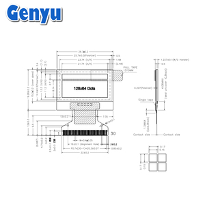 0.96 inch yellow and blue custom oled flexible light panel factory control board for excavator sports watch - Product Image 6
