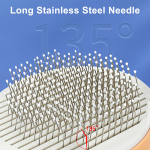 แปรงขนสุนัขแบบพรีเมี่ยมแปรงขนยาวทำจากสเตนเลสสำหรับสัตว์เลี้ยงแปรงขนยาวสำหรับสุนัข - Product Image 3