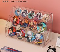 Support de présentation multi-niveaux en acrylique, logo Anime Valley, panneau vertical, badge, articles périphériques, table