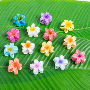 Pasador de Pelo con Forma de Flor de Huevo en Colores Pastel, Estilo Vintage, de Plástico, Acetato y Acrílico, Inspirado en Vacaciones Turísticas - Product Image 2