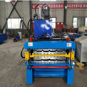 เครื่องรีดแผ่นหลังคาเครื่องจักรทำกระเบื้องเหล็กลูกฟูกวัสดุก่อสร้างงานก่อสร้าง - Product Image 4