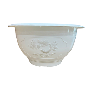 Injection Molded PP <b>Plastic</b> Decorative Flower Pots Vibrant Colors Oriental Relief Design Planters Bulk Sales Large Size - Product Image 3