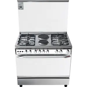 Xunda Vrijstaande Keuken Assortiment Oven Gasfornuis 4 Brander En 2 Elektrische Plaat Gasfornuis Met Oven En Grill Voor Thuis Ba