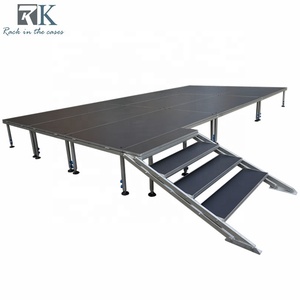 Mobile Aluminum Alloy 1x1m Square Portable Outdoor Stage Truss Display Stage Platform for Events - Product Image 4