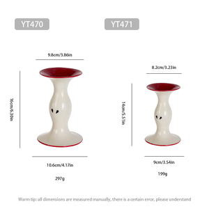 Ceramic Creative Apple Core Shape <strong>Vase</strong> Set of <strong>2</strong> Large and Small Modern Art <strong>Flower</strong> <strong>Vase</strong> for Living Room Shelf Table Home Decor - Product Image 2