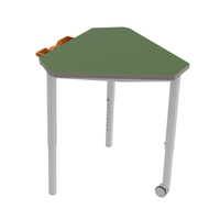 Mobilier scolaire, pupitre d'école, pupitre de classe de lycée, table en bois triangulaire réglable en hauteur, table et chaise mobiles pour étudiants