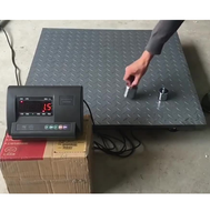 Plateforme de pesage numérique industrielle robuste en acier au carbone de 1,5 x 1,5 m, 3 tonnes, personnalisée par OEM