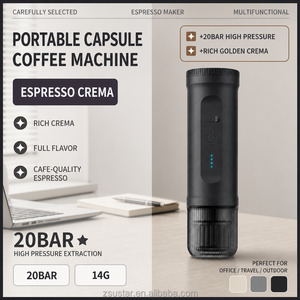 เครื่องชงกาแฟแคปซูลแบบพกพา 20 บาร์, 7800mAh พร้อมระบบทำความร้อนในตัว, รับทำโลโก้ตามสั่ง, โรงงาน OEM สำหรับเจ้าของแบรนด์ - Product Image 3
