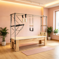 Table de Pilates Cadillac Reformer Trapeze en bois de chêne de qualité studio, équipement de Pilates professionnel sur mesure
