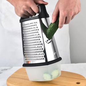 Multi-functional Stainless Steel 4 Sided Food <b>Vegetable</b> Grater Cheese Box Grater - Product Image 4