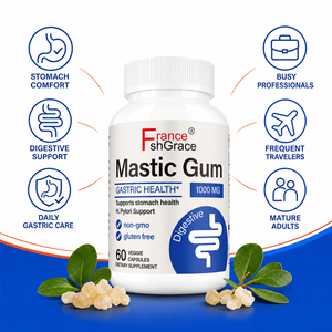 Nutraceutical Shecome Mastic Gum <b>Herbal</b> <b>Supplement</b> Manufacturer for Digestive Health Support 60 Mastic Gum Capsules - Product Image 3