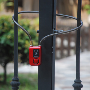 110db báo động thép không thấm nước Cable Swing Gate & Glass <span class=keywords><strong>Door</strong></span> <span class=keywords><strong>Lock</strong></span> với cho điện thoại thông minh app điều khiển xe đạp thông minh khóa - Product Image 2