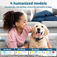 Hunde rinden halsband Automatisches Anti-Barking-Halsband Wiederauf lad bares wasserdichtes Rinden-Trainings halsband mit Beep Vibration Harmless Shock