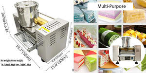 Machine à pâtisserie multifonctionnelle motorisée en acier inoxydable de qualité alimentaire pour gâteaux mille-feuilles, crêpes et mini-crêpes - Product Image 6