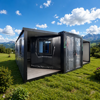 Maison conteneur préfabriquée mobile et extensible de 40 pieds ou 20 pieds, facile à construire, 2 chambres, villa préfabriquée, maison portable