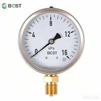 BCST YFT-110 Stainless Steel Analog Pressure Gauge 0.1~100Mpa Measurement Range