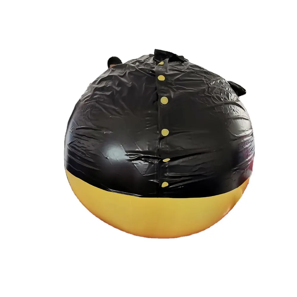 Juego de PVC inflable, personalizado, duradero, amarillo y negro, arándano