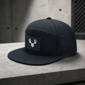 Casquette de golf à cinq panneaux avec patch en silicone, logo personnalisé, haute qualité, faible MOQ, casquette snapback respirante et durable pour homme, idéale pour l'extérieur - Product Image 4
