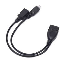 Câble Micro OTG 2 en 1 avec alimentation USB, câble adaptateur Micro USB pour Fire TV Stick