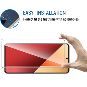 Protector de Pantalla de Vidrio Templado 9H de Alta Claridad, Antihuellas y Sin Burbujas <span class=keywords><strong>para</strong></span> Teléfono Celular Redmi Note 13 13 Pro, Paquete de 2 - Product Image 4