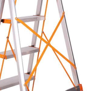 Escalera Doméstica de Aluminio de 4 Peldaños, Antideslizante, Sin Oscilaciones, 330 lb, EN 131, para Baño, Gimnasio, Supermercado, Exterior, Almacén - Product Image 4