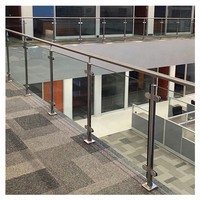 Wettbewerbs fähiger Preis Fabrik Edelstahl Glas geländer Glas Balustrade Treppe Gussglas Handlauf