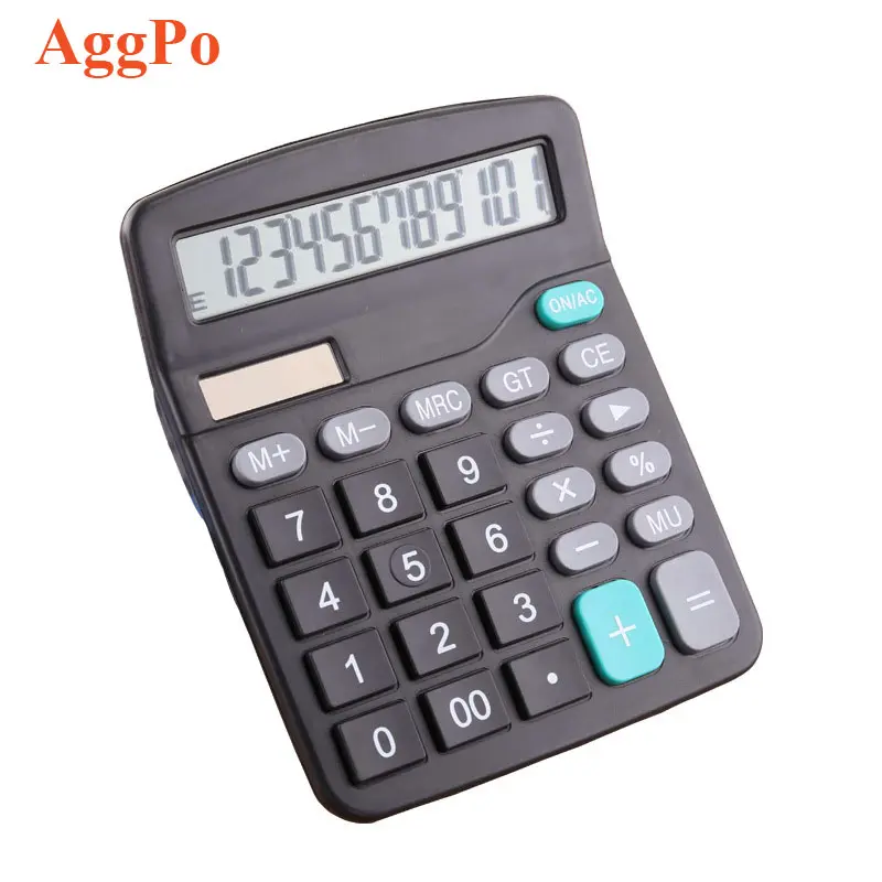 Helect Calculator, Standard Function Desktop Calculator, Black