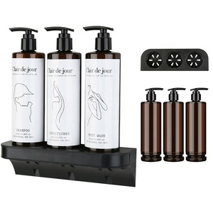Gros aimant magique salle de bains toilette shampooing Support douche Gel Support hôtel mural lavage à la <span class=keywords><strong>main</strong></span> liquide <span class=keywords><strong>savon</strong></span> distributeur - Product Image 1