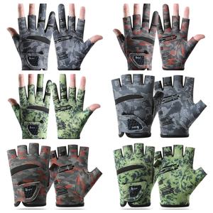 Sarung tangan memancing 3 jari SPF50 +, sarung tangan pelindung matahari, sarung tangan olahraga luar ruangan, sarung tangan anti selip, ringan, cepat kering, lembut - Product Image 6