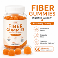 Gummies Premium Sans Sucre à Base de Fibres pour le Soutien Quotidien de la Santé Digestive, Stimulant de la Régularité à Base de Plantes, Fabricant ODM en Marque Blanche