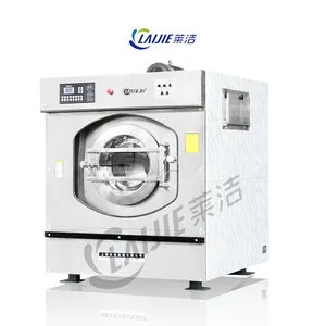 सबसे लोकप्रिय क्षमता वाली स्वचालित फ्रंट लोड वॉशर वॉशिंग मशीन होटल औद्योगिक कपड़े धोने की मशीन 50 किलो