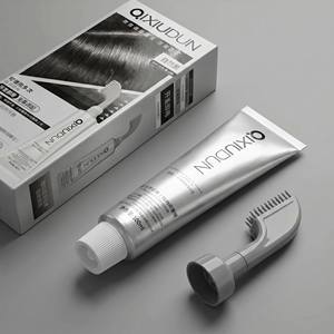 Crème colorante <span class=keywords><strong>pour</strong></span> cheveux JiaYing Magic, permanente, sans ammoniaque, qualité supérieure, 5 minutes, avec peigne intégré, couleur noire naturelle, couvrant les cheveux gris - Product Image 6