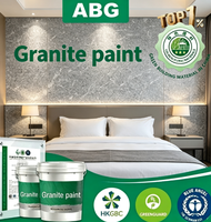 Peinture à effet pierre marbre naturel avec texture aspect granit véritable, peinture murale extérieure premium pour la décoration de la maison