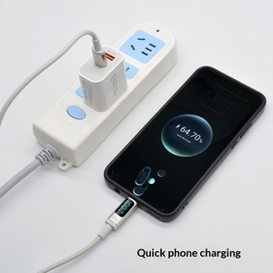 Câble de données tressé à affichage numérique de charge rapide 100W 5A <span class=keywords><strong>1m</strong></span> 2m pour téléphone portable <span class=keywords><strong>Apple</strong></span> tablette ordinateur Type-C Type-C - Product Image 6