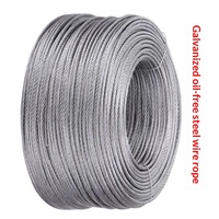 Câble en acier galvanisé sans huile, alliage d'acier, provenant de Chine, pour levage, hissage, regroupement, tirage de câbles, 3mm-32mm