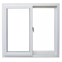 Fenêtres coulissantes en PVC résistantes aux ouragans, double vitrage, design moderne, insonorisées