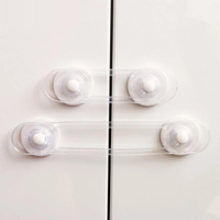Kit de sécurité enfant Prodigy en plastique transparent, 2 pièces, loquets et serrures pour tiroirs et armoires, pour réfrigérateur, protection bébé
