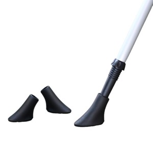 Patins en caoutchouc pour bâtons de trekking d'extérieur, antidérapants, durables, amortissants, en forme de sabot de mouton, pour la randonnée, le camping et l'alpinisme - Product Image 1