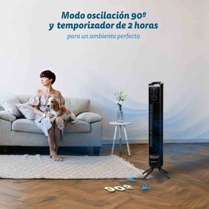 Ventilatore a torre 81 cm, 3 velocità, 45 W, nero, oscillante, circolatore d'aria - Product Image 3