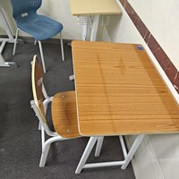 Bureau et chaise d'école pour un seul élève, ensemble de mobilier scolaire pour l'école primaire, prix abordable