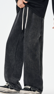 Pantaloni con volant <span class=keywords><strong>e</strong></span> effetto tie-dye. Pantaloni da uomo <span class=keywords><strong>comodi</strong></span>, <span class=keywords><strong>larghi</strong></span>, a gamba dritta <span class=keywords><strong>e</strong></span> ampia con ottima caduta. Pantaloni Casual Versatili da Uomo. - Product Image 4