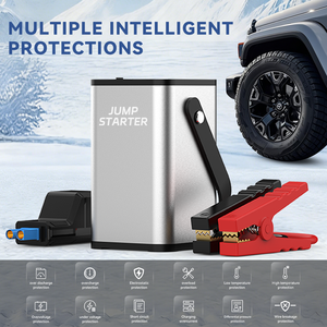 Démarreur Portable d'Urgence 12V pour Voiture, Chargeur Booster de Batterie au Lithium Multifonctionnel avec Banque d'Alimentation Mini - Product Image 2