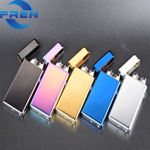 FR-609, <span class=keywords><strong>el</strong></span> Encendedor a Prueba de Viento Más Reciente, Encendedor <span class=keywords><strong>El</strong></span>éctrico de Doble Arco Recargable por USB de Metal Creativo - Product Image 6