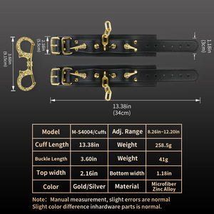 Ошейники для БДСМ, наручники, наручные кандалы, кожаная одежда для бондажа, стиль панк, для вечеринок, в стиле ню, для секс-игр, фетиш, интимные товары для взрослых, оптом - Product Image 5