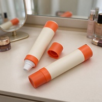 Tube laminé ABL double couche vide avec bouchon à pression, capacité personnalisée et impression offset pour dentifrice et crème pour les mains
