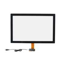 Pantalla Táctil Capacitiva de 14.1 Pulgadas con 10 Puntos de Contacto para Control del Hogar Inteligente, Panel HMI Industrial para Montaje en Panel de Automóvil