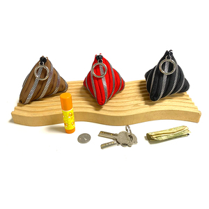 Porte-monnaie, sac à main, portefeuille, pochette à clés portable, mini porte-monnaie à fermeture éclair, mode féminine, triangle unique - Product Image 1